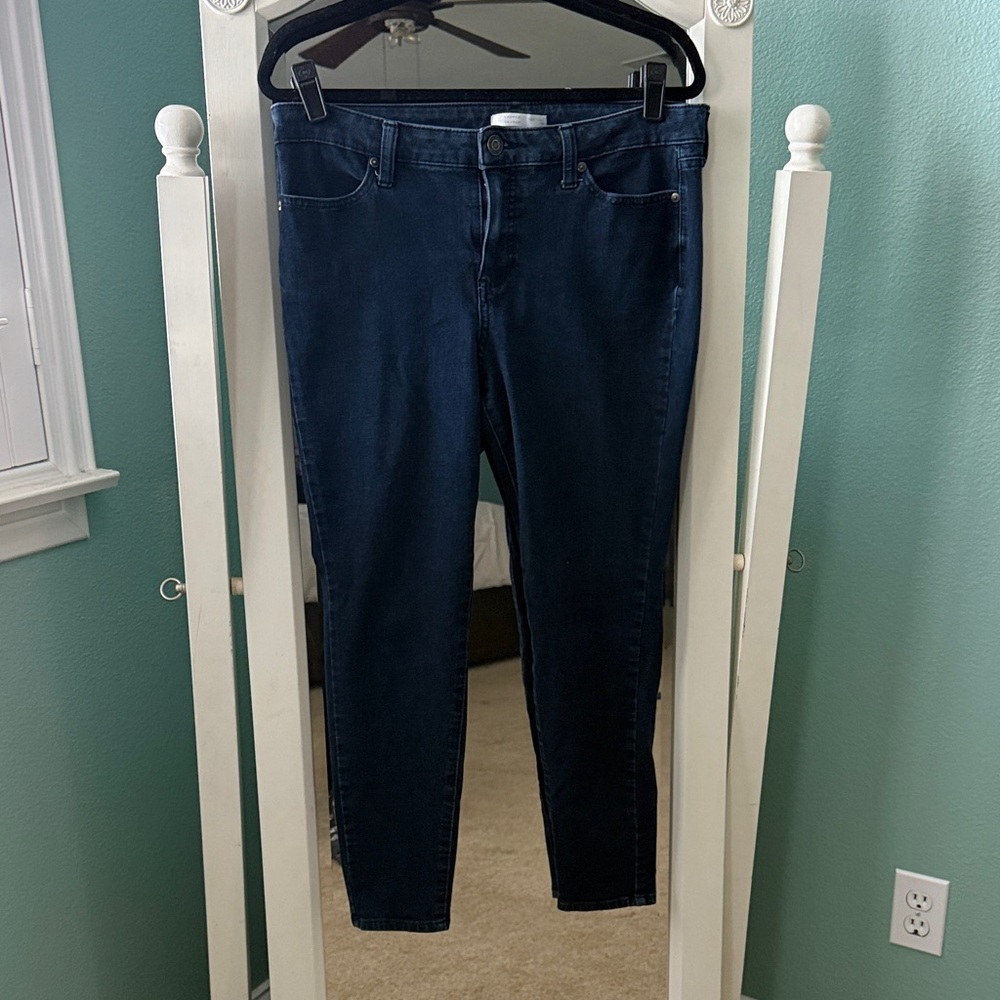 LC Lauren Conrad Women's Navy Skinny Jeans